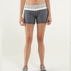 Lululemon Groovy Run Short Soot Light Slalom Stripe Angel Wing Hyper Stripe